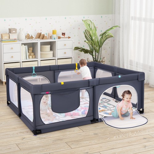 Baby playpen with - baby, mat