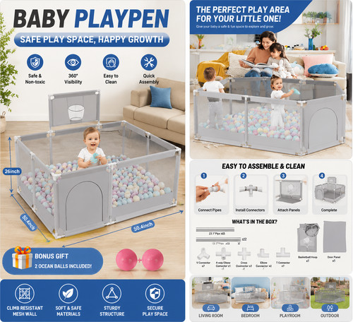 Baby activity center playpen - activity,