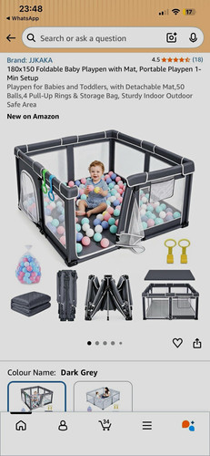 Foldable baby play pen - foldable,