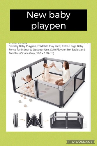 Sweeby baby playpen foldable - baby,