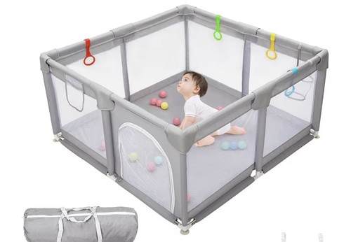 Choly baby play pen light - baby, grey