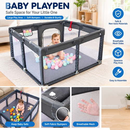 Baby playpen portable - baby,