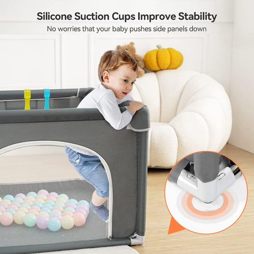 Baby playpen 90cmx90cm sturdy - playpen,