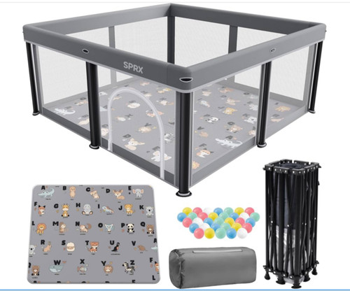Foldable baby playpen with - baby,