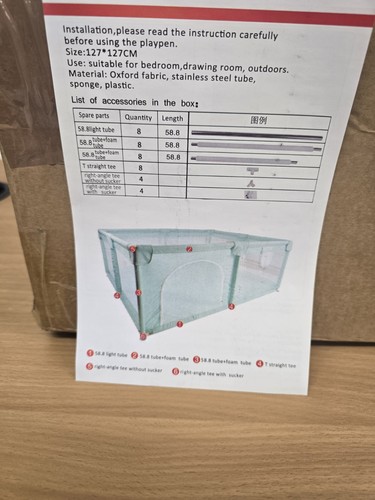 Mesh baby playpen - , measuring