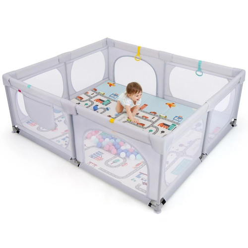 Costway baby playpen with safe - costway,