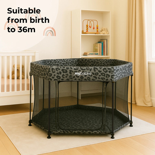Baby playpen grey - grey,