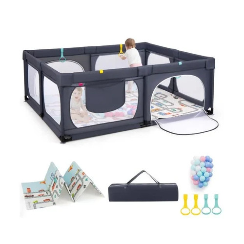 Costway baby playpen with - with, safe