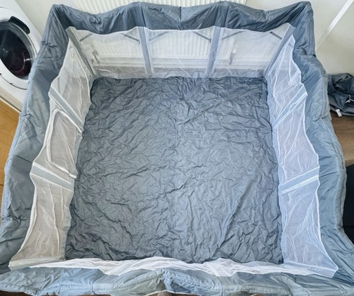 Grey portable square baby play - grey,