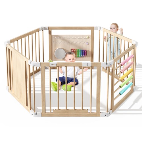 Wooden playpen extra large for - wooden,